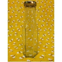 12oz Tall Hexagon Jar w/lids